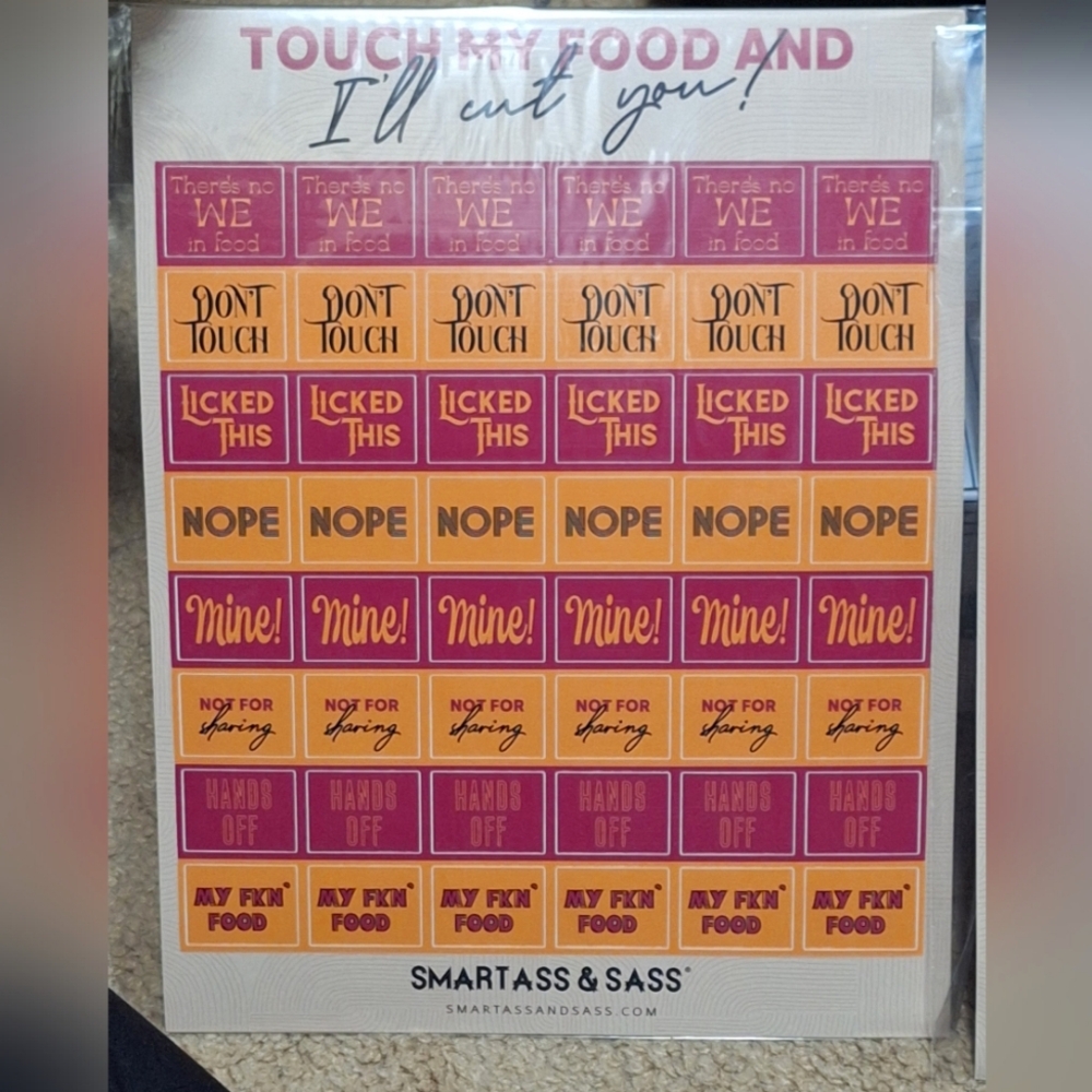 Food claiming stickers